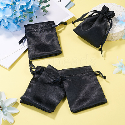 10Pcs Brocade Good Luck Fortune Drawstring Gift Blessing Bags PAAG-TADJ0001-01F-1