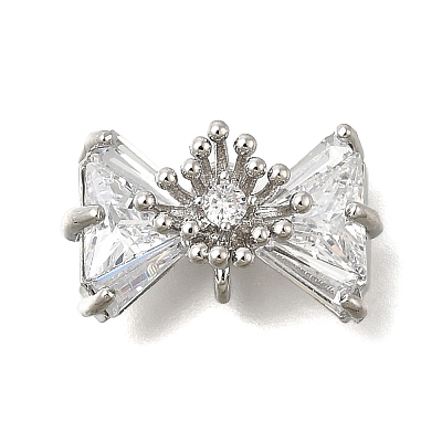 Brass Micro Pave Cubic Zirconia Pendants KK-U061-22P-1