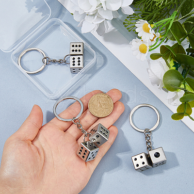 3Pcs Zinc Alloy Keychains KEYC-FH0001-74-1
