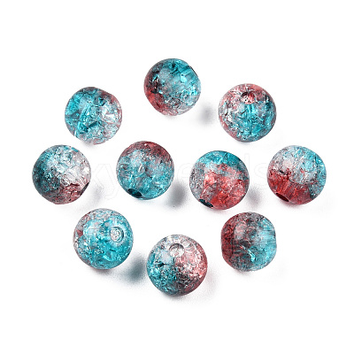 Transparent Crackle Acrylic Beads LS-CACR-N002-14-1