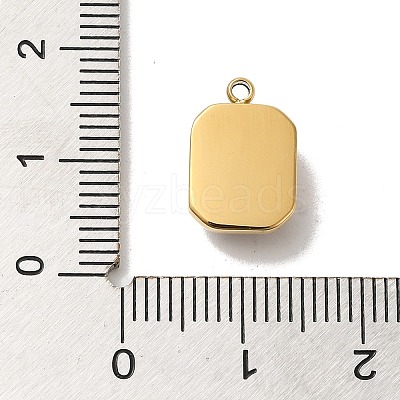 High Polished 304 Stainless Steel Glass Pendants STAS-L022-062G-05-1
