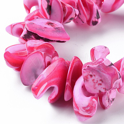 Natural Trochid Shell/Trochus Shell Bead Strands SSHEL-N034-105-A01-1