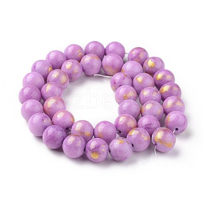 Natural Mashan Jade Beads Strands G-F670-A09-6mm-1
