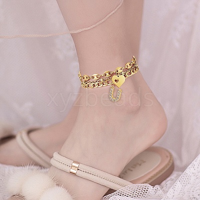 Anklets Sets AJEW-AN00383-25-1