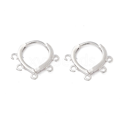 Brass Hoop Earring Findings KK-A172-31S-1