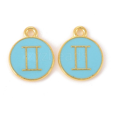 Alloy Enamel Pendants ENAM-S124-01B-16I-1