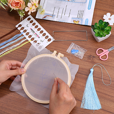 DIY Bookmarks Embroidery Starter Kit DIY-WH20816-004B-1
