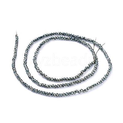 Electroplate Glass Beads Strands X-EGLA-F149-FR-02-1