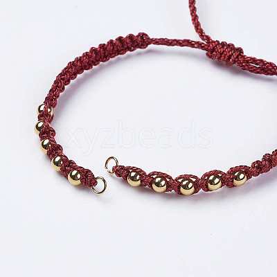 Polyester DIY Braided Bracelet Making MAK-K018-B07-1