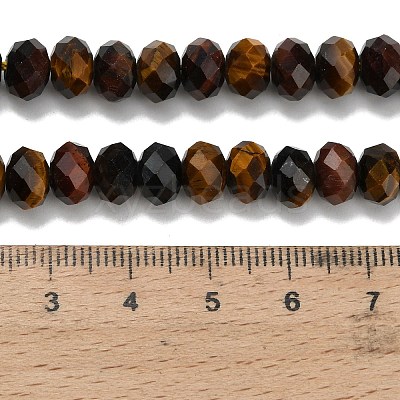 Three-color Natural Tiger Eye Beads Strands G-Z111-A02-02-1