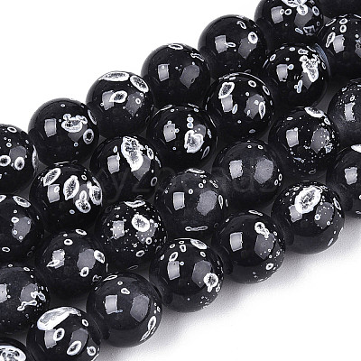 Baking Paint Glass Beads X1-DGLA-N015-10mm-10-1