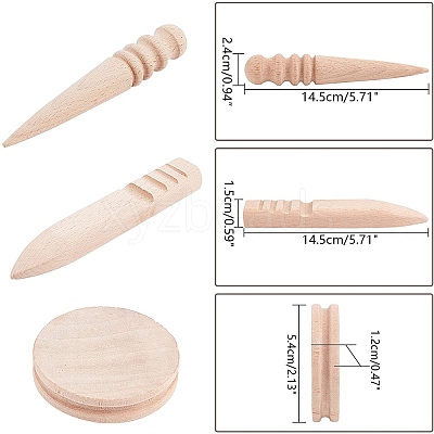 Leather Grinding Trimming Round Flat Stick/Vegetable Tanned TOOL-NB0001-33-1