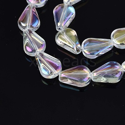 Electroplate Glass Beads Strands EGLA-S188-15-B04-1