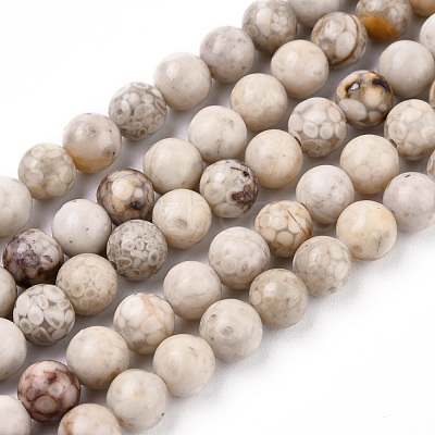 Natural Maifanite/Maifan Stone Beads Strands G-F353-4mm-1