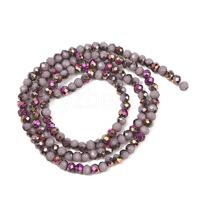 Electroplate Glass Beads Stradns EGLA-H114-02B-10-1