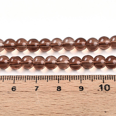 Baking Paint Transparent Glass Beads X1-DGLA-N006-6mm-11-1