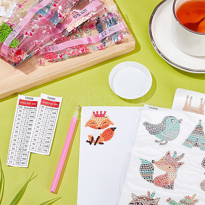 1Set Animal DIY Diamond Painting Kits DIY-SC0025-68A-1