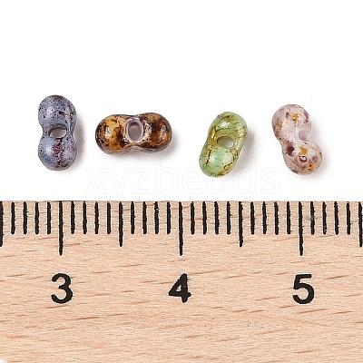 Picasso Glass Seed Beads SEED-Q038-02A-1