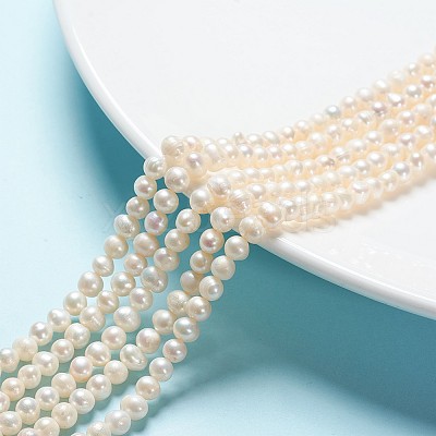 Natural Cultured Freshwater Pearl Beads Strands A23WT011-1