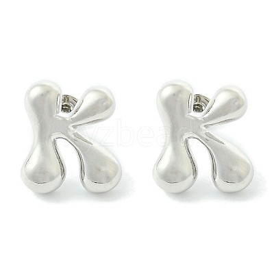 Rack Plating Brass Earrings EJEW-S222-01P-K-1