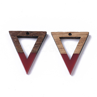 Resin & Walnut Wood Pendants LS-RESI-S358-56E-1