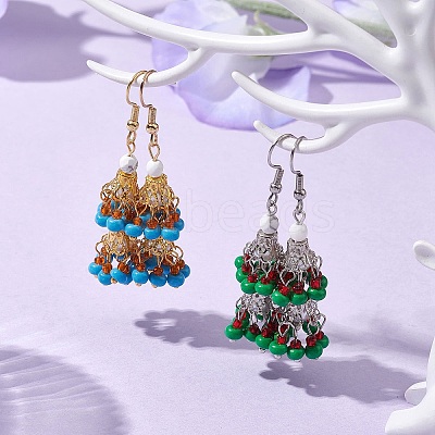 2 Pairs 2 Colors 304 Stainless Steel Dangle Earrings EJEW-MZ00130-1