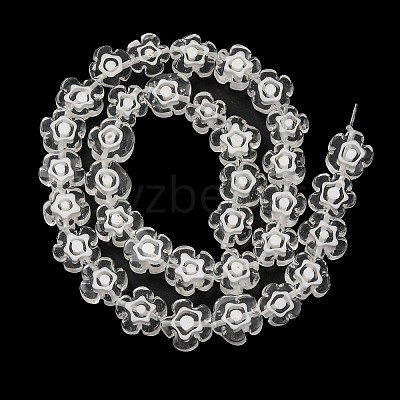 Handmade Millefiori Lampwork Beads Strands LAMP-G164-03P-1