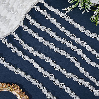 Polyester Lace Ribbon OCOR-WH20001-83A-1