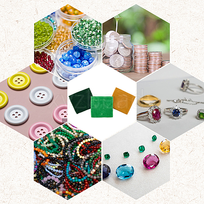 3Pcs 3 Colors Folding Velvet Jewelry Storage Bags for Earrings Rings Bracelets ABAG-CN0001-69A-1
