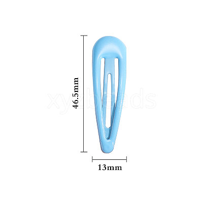 Spray Painted Iron Snap Hair Clips OHAR-CJ0001-01-1