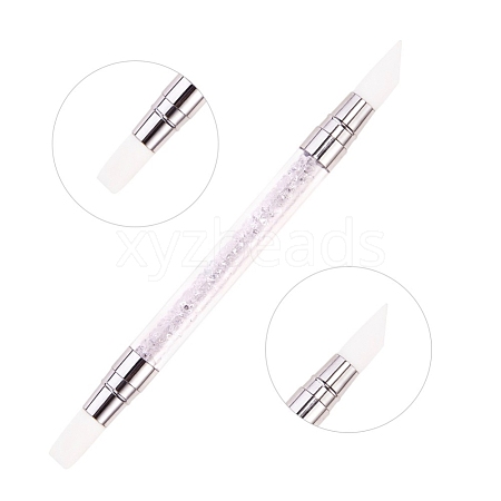 Double Head Silicone Nail Art Sculpture Pen Brushes(Head Shape Random Delivery) MRMJ-Q059-014D-1