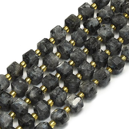 Natural Larvikite Beads Strand G-I376-D67-01-1