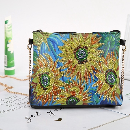 DIY Zipper Crossbody Bag Diamond Painting Kits DIAM-PW0001-100D-1