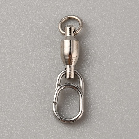 Brass with 304 Stainless Steel Fishing Fast Snap Clips FIND-WH0152-322D-1