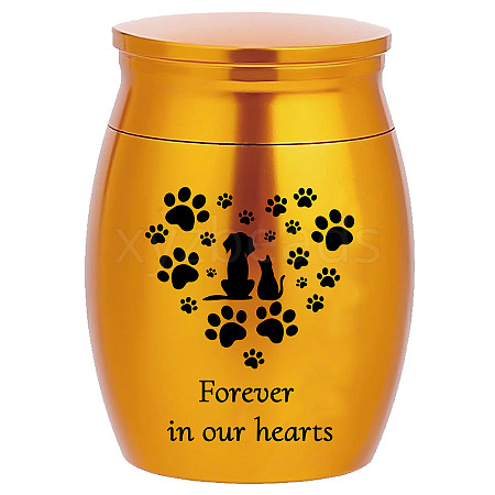 CREATCABIN 1Pc Alloy Cremation Urn AJEW-CN0001-69D-1