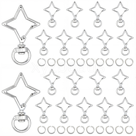 40 Sets Alloy Swivel Clasps FIND-SP0004-33B-1