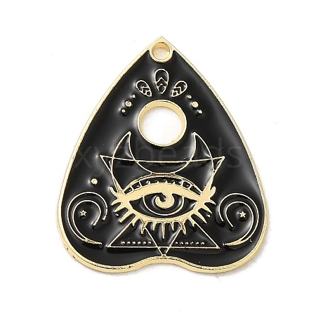 Rack Alloy Enamel Pendants ENAM-Q505-01G-1