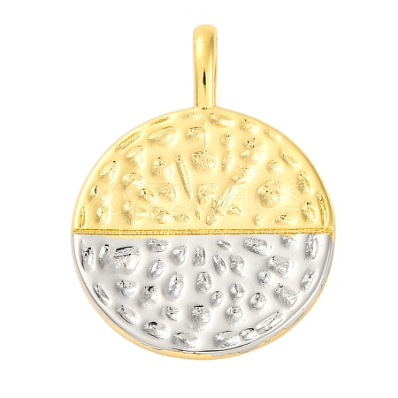 Rack Plating Brass Micro Pave Cubic Zirconia Pendants KK-M021-06PG-1