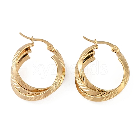 PVD Vacuum Plating 201 Stainless Steel Hoop Earrings EJEW-I309-71G-03-1