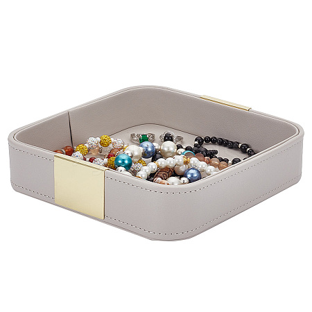 PU Leather Desktop Storage Tray AJEW-WH0016-21A-1