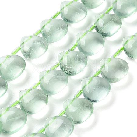 Natural Green Fluorite Beads Strands G-G116-A02-02-1