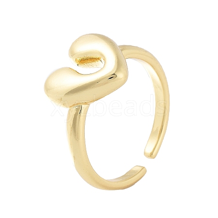 Rack Plating Brass Open Cuff Rings RJEW-M168-10G-1