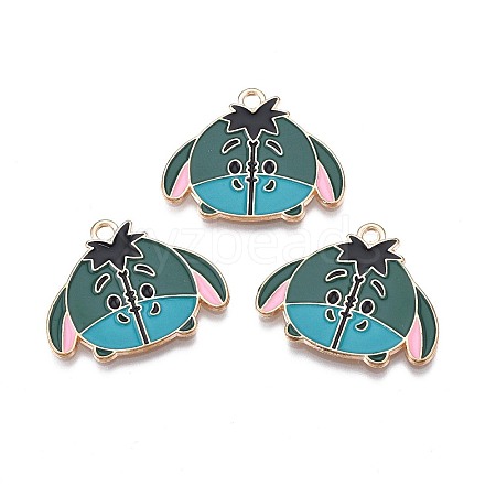 Alloy Enamel Pendants X-PALLOY-S132-345-1