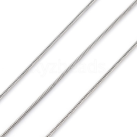 304 Stainless Steel Round Snake Chains CHS-M009-01P-01-1