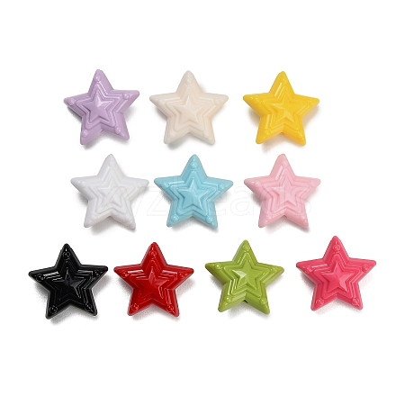 Opaque Acrylic Beads X-AC-CBA6BCC-03-1