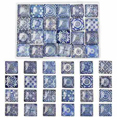 24Pcs Glass Cabochons GGLA-FS0001-22-1