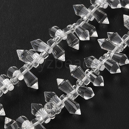 Transparent Glass Beads Strands GLAA-WH0039-48A-1