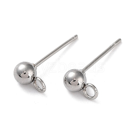 Non-Tarnish 304 Stainless Steel Stud Earring Findings STAS-M323-01A-P-1