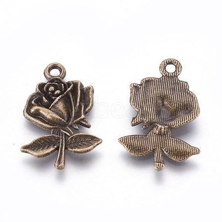 Tibetan Style Alloy Pendants TIBEP-EA155YKG-AB-LF-1