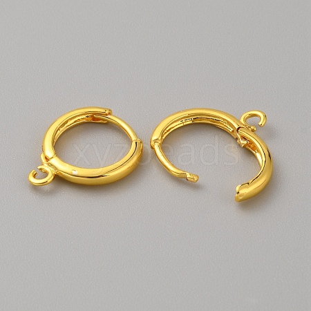 Brass Hoop Earring Findings FIND-WH0110-802C-G-1